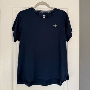 rabbit Navy Blue Short Sleeve Athletic Top